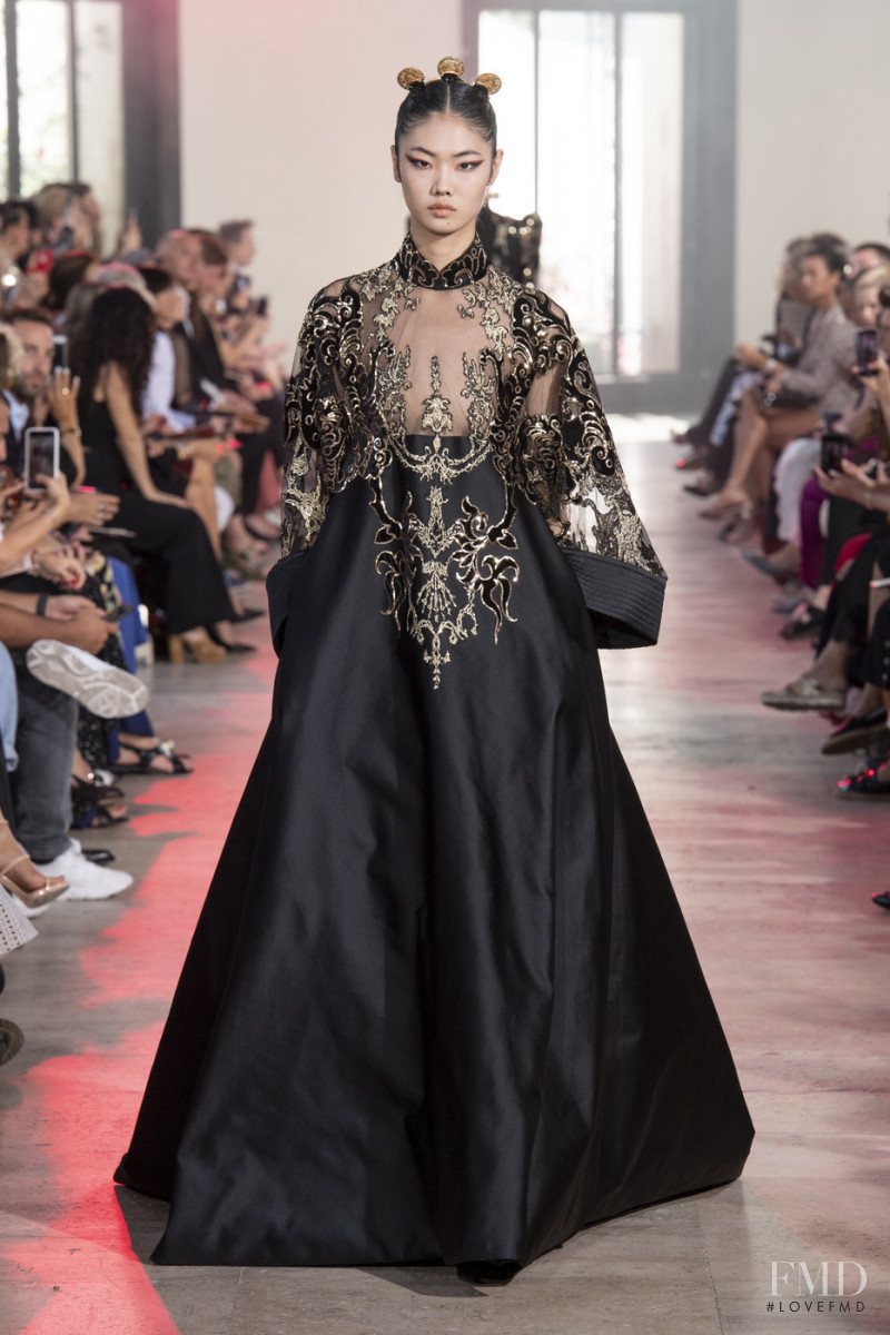 Sijia Kang featured in  the Elie Saab Couture fashion show for Autumn/Winter 2019
