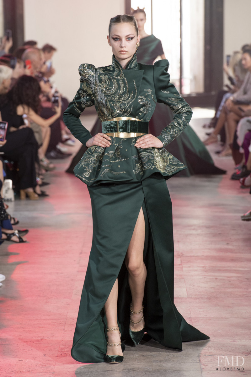 Miranda Nyström featured in  the Elie Saab Couture fashion show for Autumn/Winter 2019