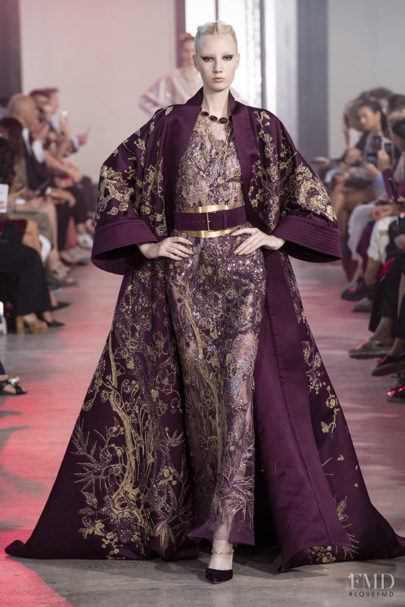 Liza Makeeva featured in  the Elie Saab Couture fashion show for Autumn/Winter 2019