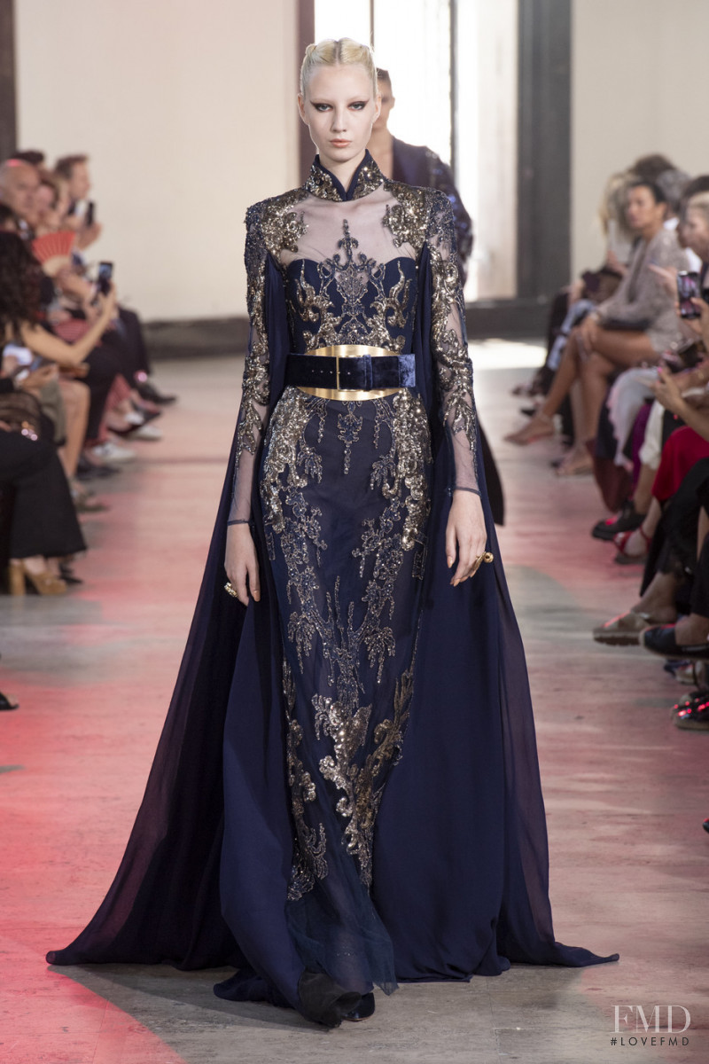 Liza Makeeva featured in  the Elie Saab Couture fashion show for Autumn/Winter 2019