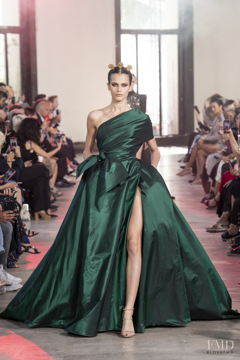 Darya Kostenich featured in  the Elie Saab Couture fashion show for Autumn/Winter 2019