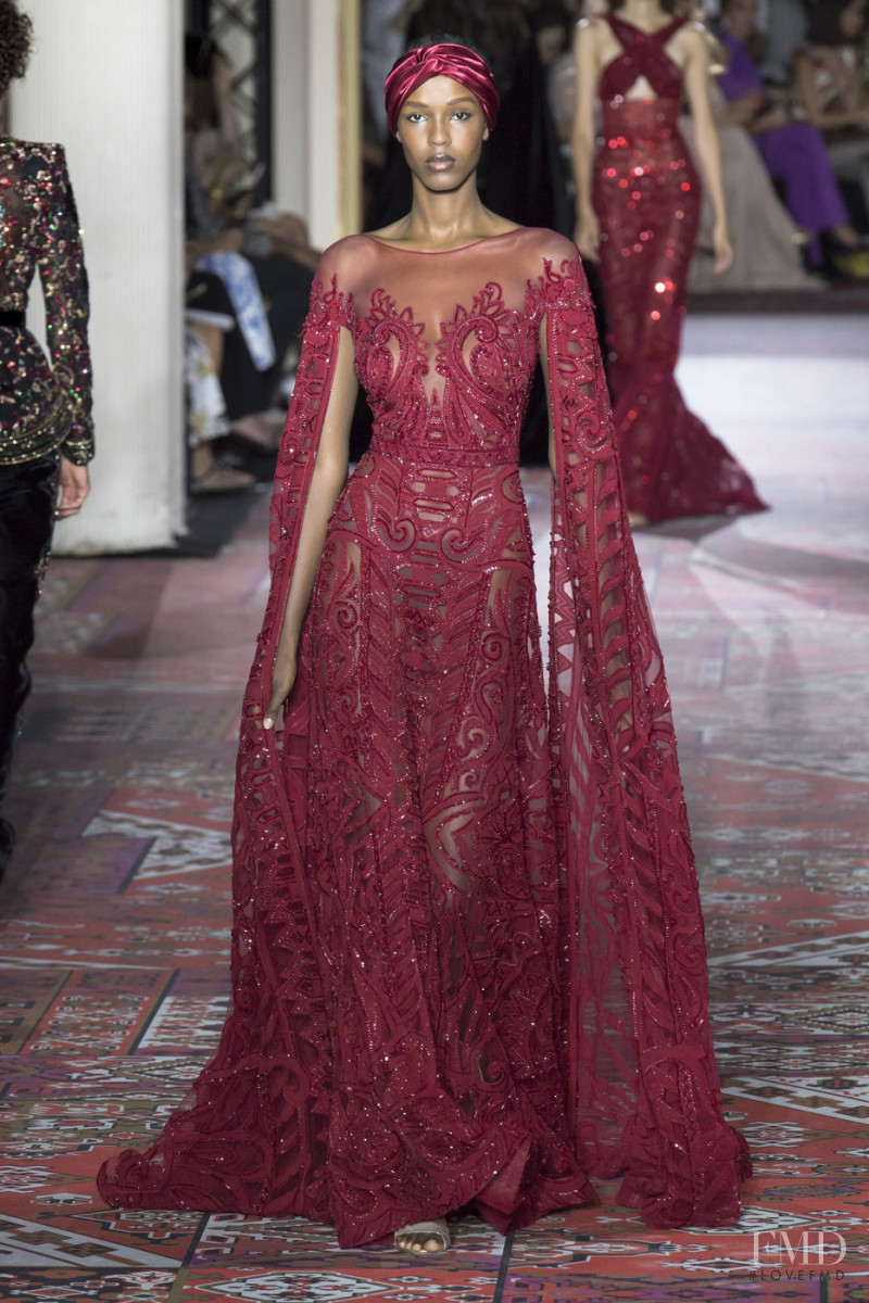 Leila Ndabirabe featured in  the Zuhair Murad fashion show for Autumn/Winter 2019