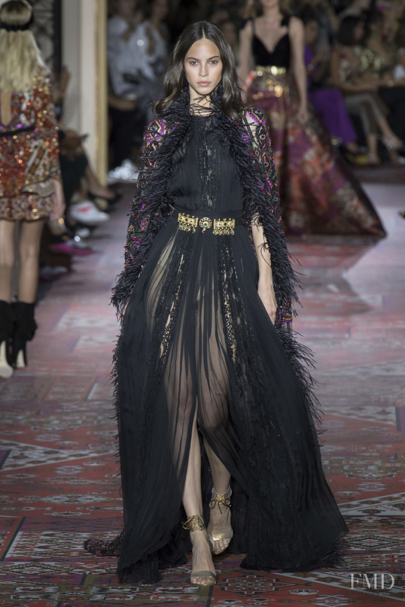 Yvonne Bevanda featured in  the Zuhair Murad fashion show for Autumn/Winter 2019