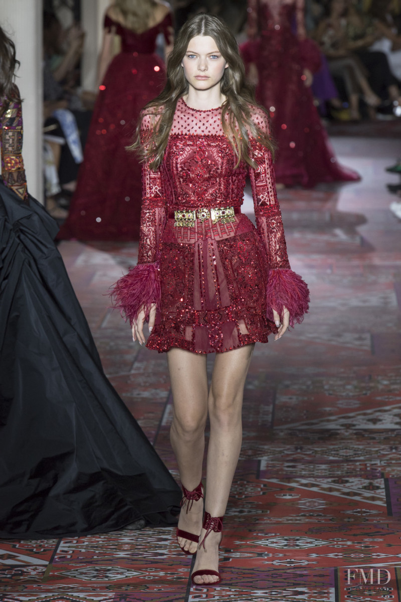 Louise Robert featured in  the Zuhair Murad fashion show for Autumn/Winter 2019