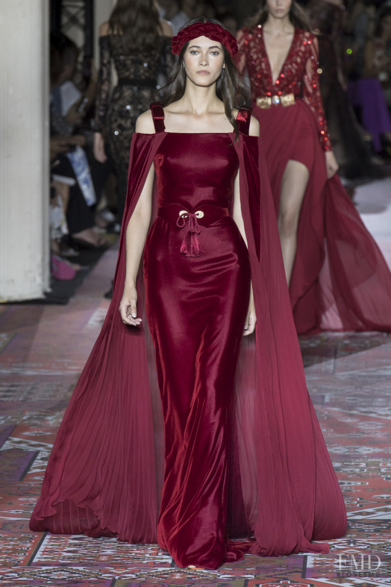 Greta Varlese featured in  the Zuhair Murad fashion show for Autumn/Winter 2019