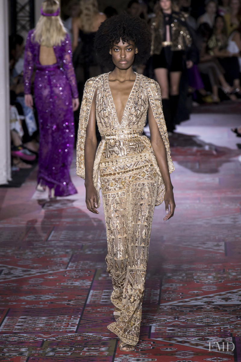 Hilary Cerezo featured in  the Zuhair Murad fashion show for Autumn/Winter 2019