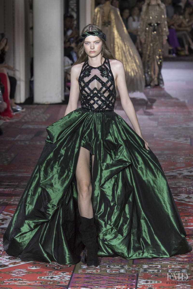 Louise Robert featured in  the Zuhair Murad fashion show for Autumn/Winter 2019