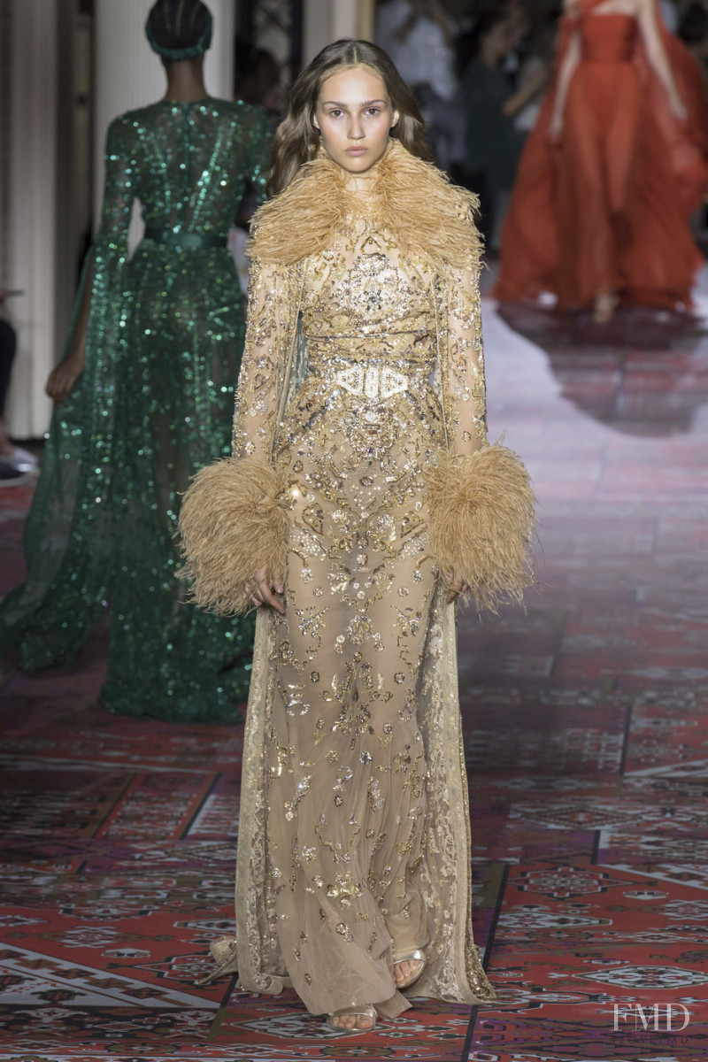 Michelle Gutknecht featured in  the Zuhair Murad fashion show for Autumn/Winter 2019