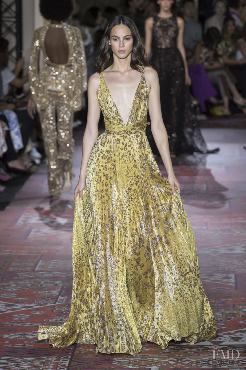 Yvonne Bevanda featured in  the Zuhair Murad fashion show for Autumn/Winter 2019