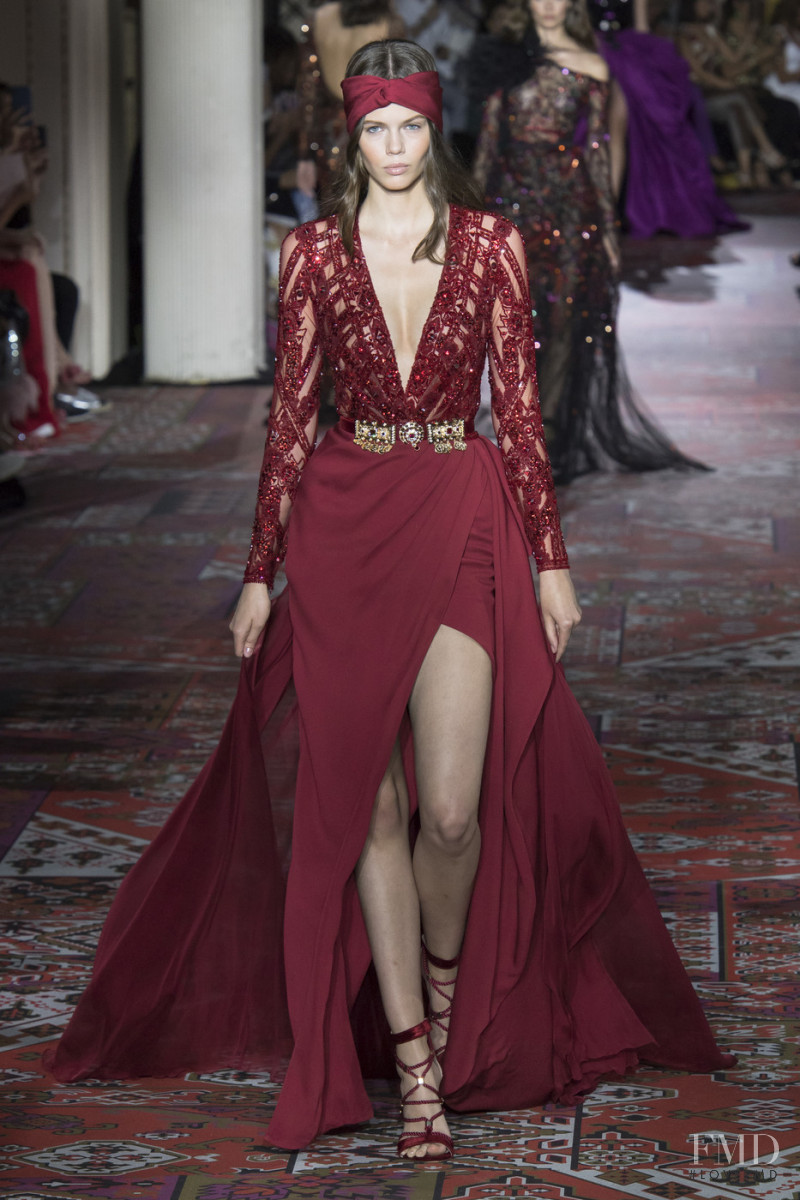 Katya Bybina featured in  the Zuhair Murad fashion show for Autumn/Winter 2019