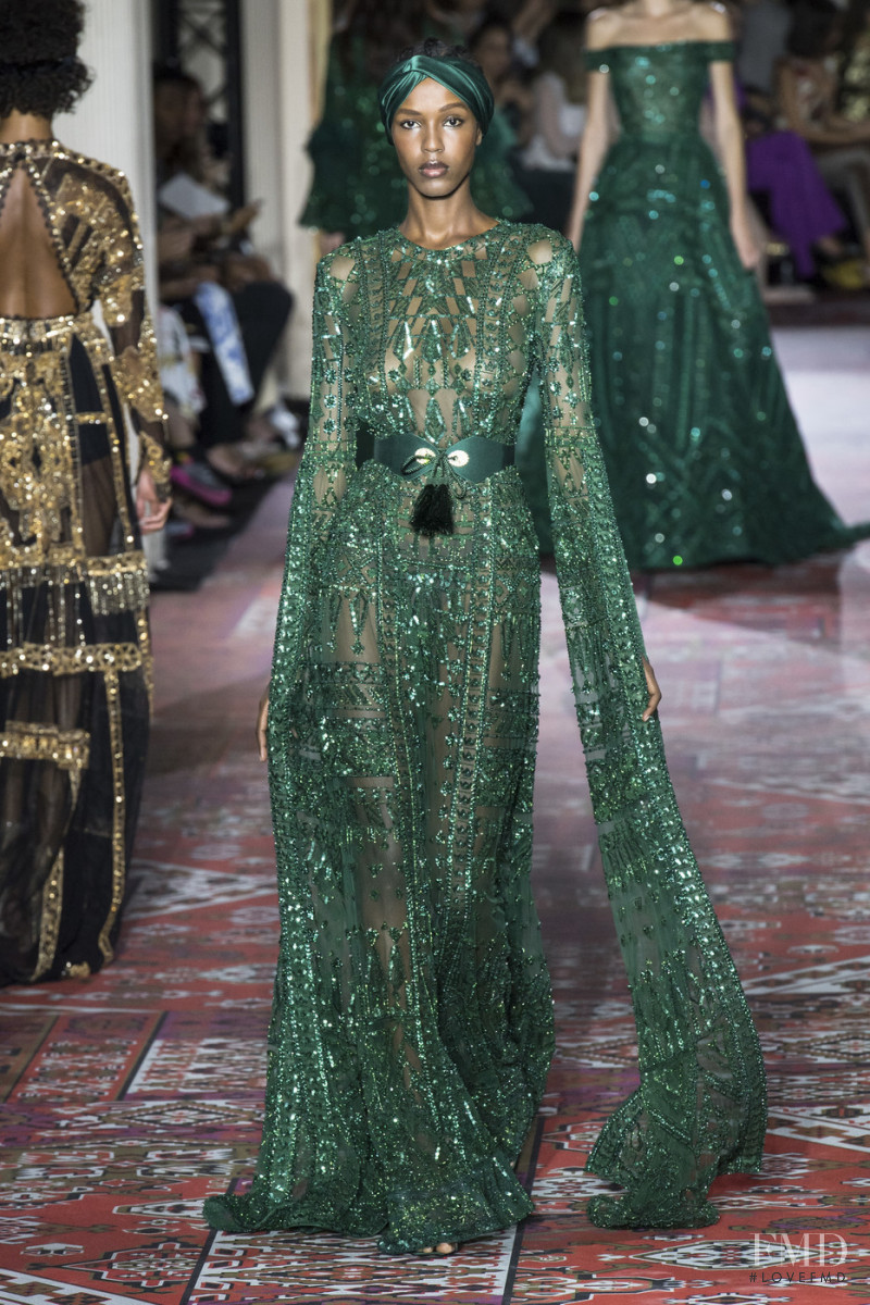 Leila Ndabirabe featured in  the Zuhair Murad fashion show for Autumn/Winter 2019