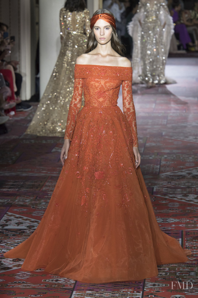 Ksenia Korshunova featured in  the Zuhair Murad fashion show for Autumn/Winter 2019