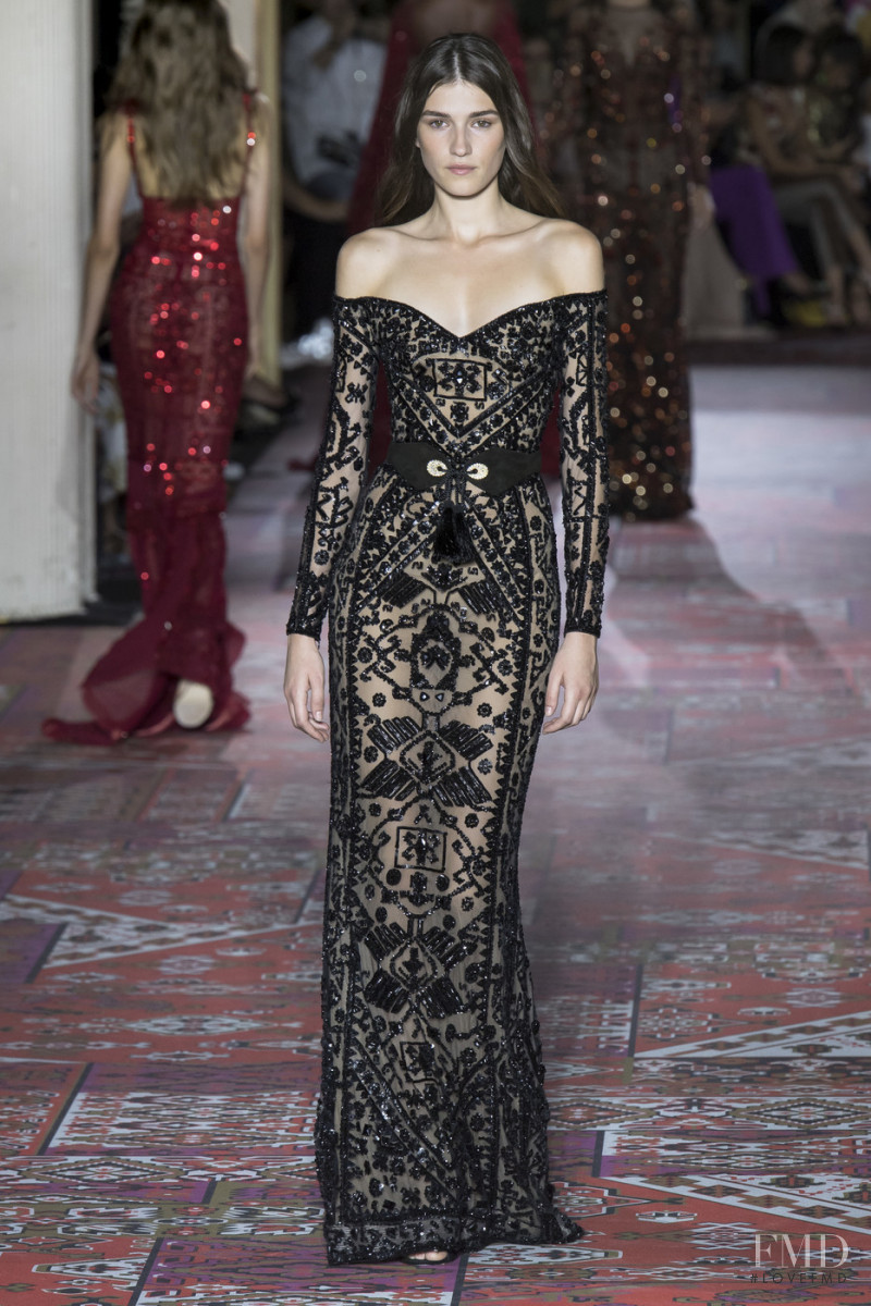 Irina Djuranovic featured in  the Zuhair Murad fashion show for Autumn/Winter 2019