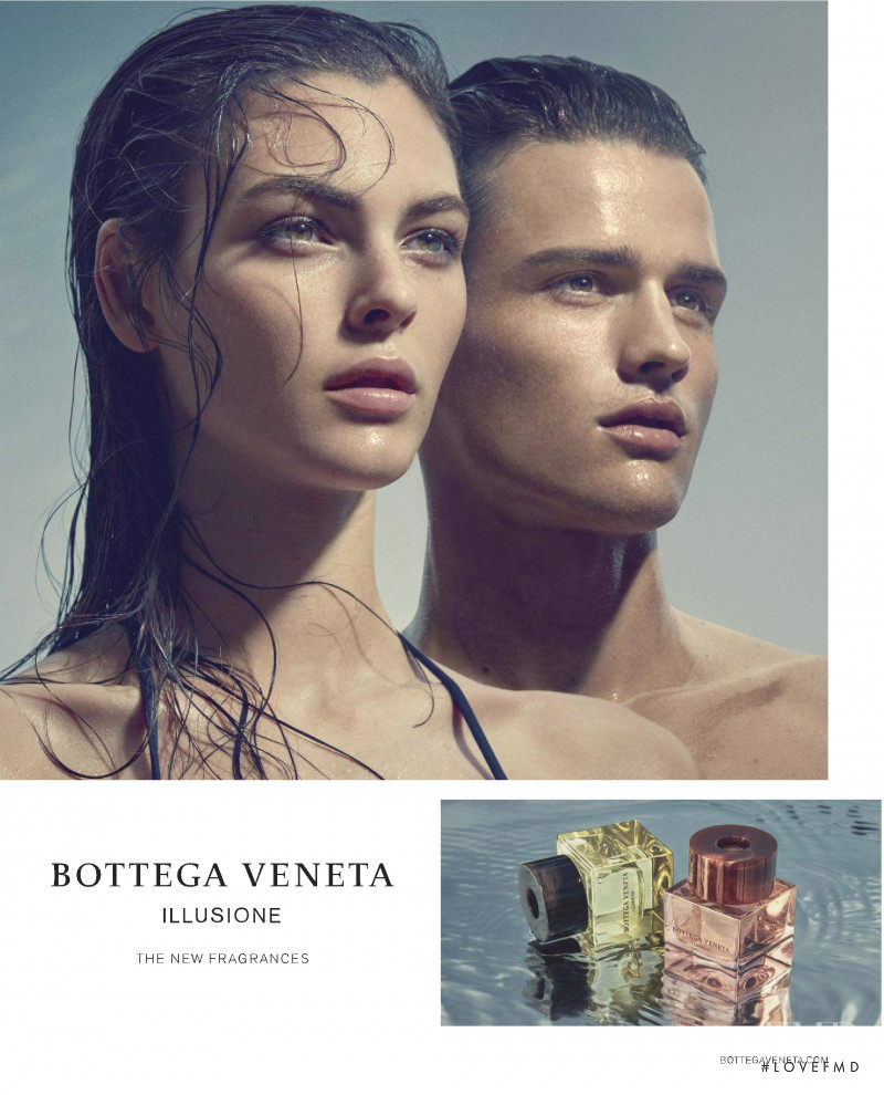 Simon Nessman featured in  the Bottega Veneta Illusione Fragrance advertisement for Autumn/Winter 2019