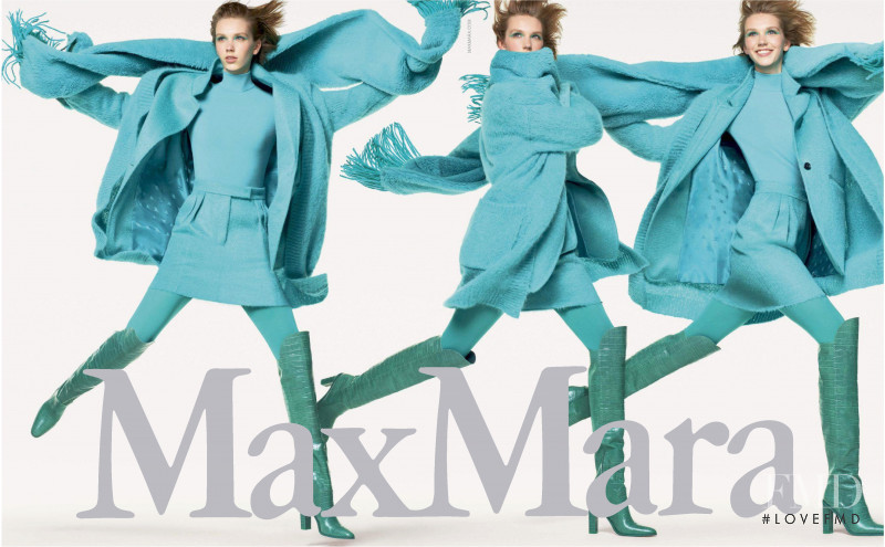 Bente Oort featured in  the Max Mara advertisement for Autumn/Winter 2019