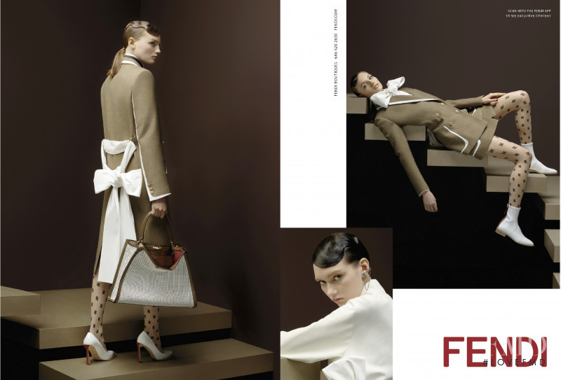 Fran Summers featured in  the Fendi advertisement for Autumn/Winter 2019