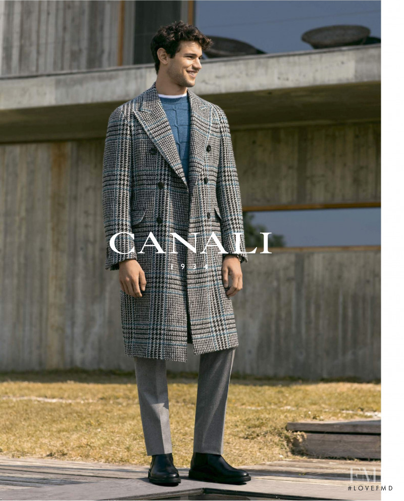 Giacomo Cavalli featured in  the Canali advertisement for Autumn/Winter 2019