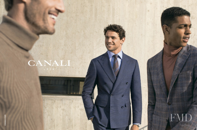 Giacomo Cavalli featured in  the Canali advertisement for Autumn/Winter 2019