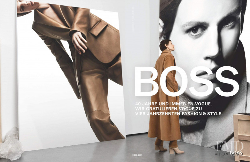 Saskia de Brauw featured in  the Boss by Hugo Boss advertisement for Autumn/Winter 2019