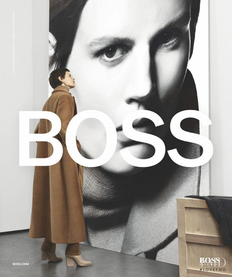 Saskia de Brauw featured in  the Boss by Hugo Boss advertisement for Autumn/Winter 2019