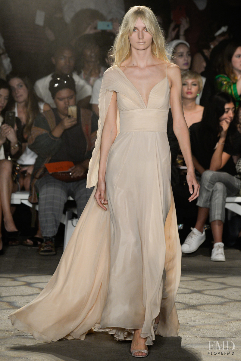 Eva Staudinger featured in  the Christian Siriano fashion show for Spring/Summer 2016