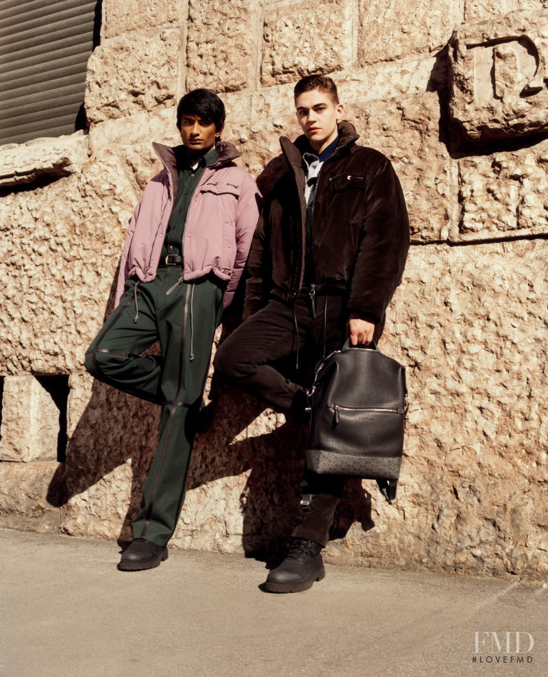 Rishi Robin featured in  the Salvatore Ferragamo advertisement for Autumn/Winter 2019