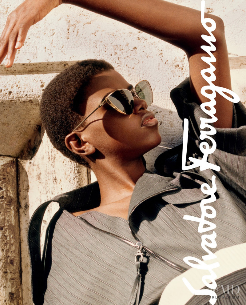 Yorgelis Marte featured in  the Salvatore Ferragamo advertisement for Autumn/Winter 2019