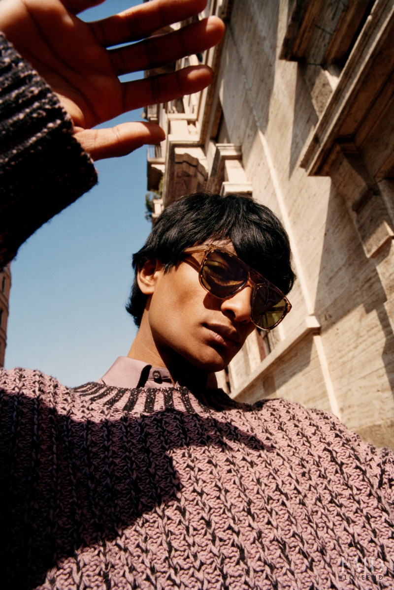 Rishi Robin featured in  the Salvatore Ferragamo advertisement for Autumn/Winter 2019