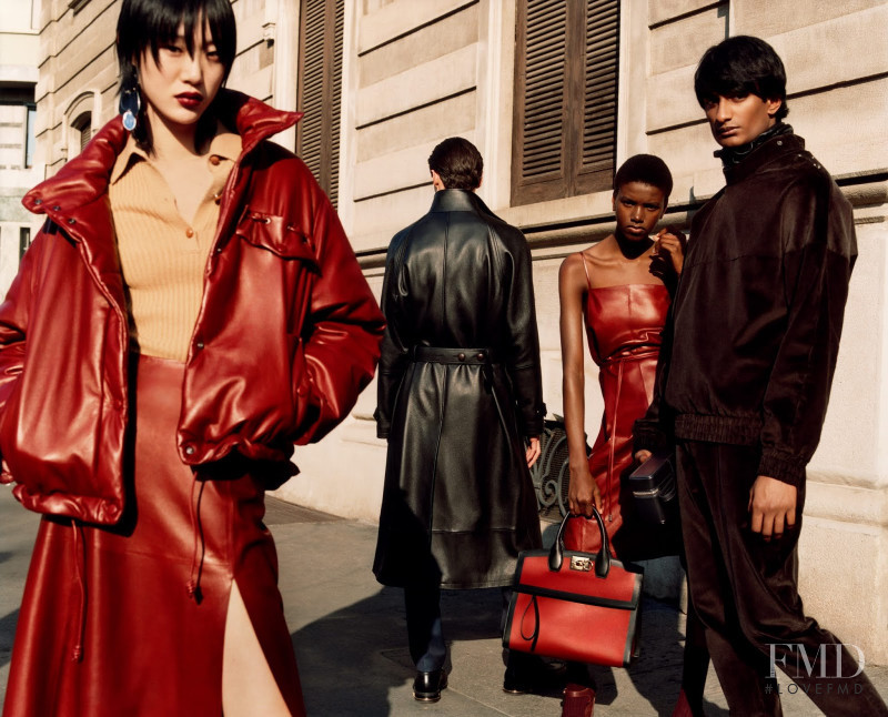 Jonas Mason featured in  the Salvatore Ferragamo advertisement for Autumn/Winter 2019