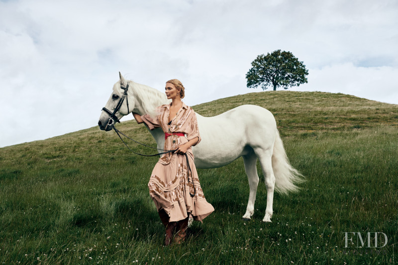 Jodie Kidd featured in  the Temperley London fashion show for Autumn/Winter 2019