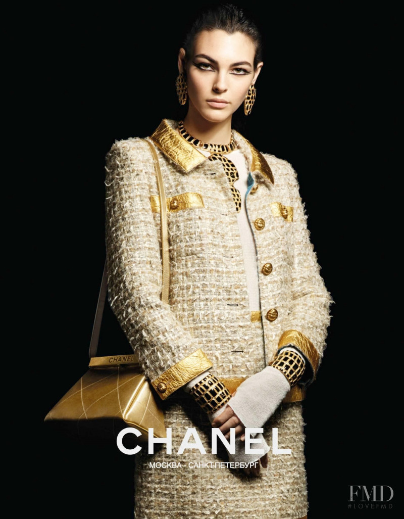 Vittoria Ceretti featured in  the Chanel advertisement for Pre-Fall 2019