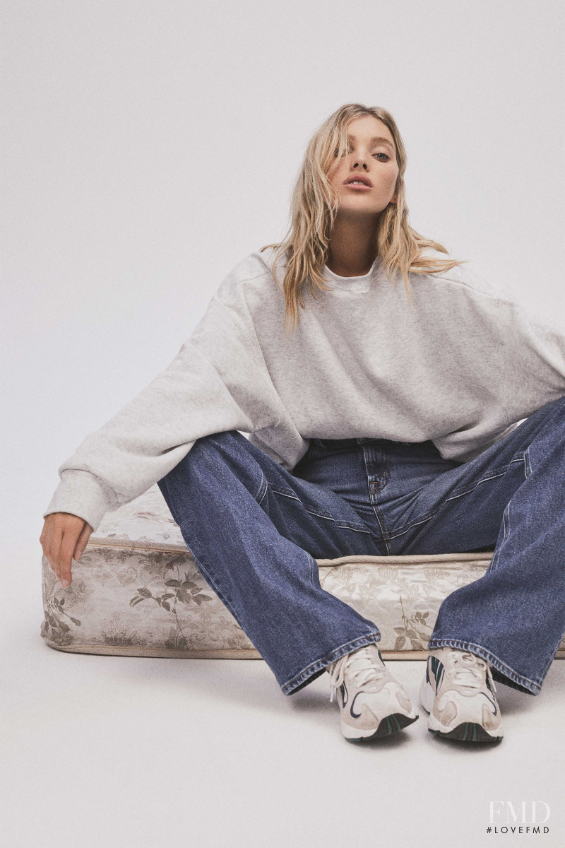 Elsa Hosk featured in  the J Brand advertisement for Autumn/Winter 2019