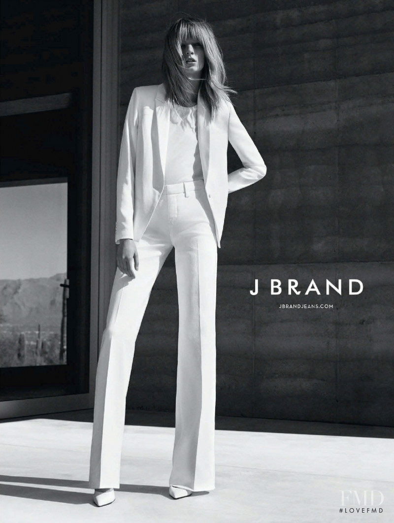 Daria Strokous featured in  the J Brand advertisement for Spring/Summer 2015