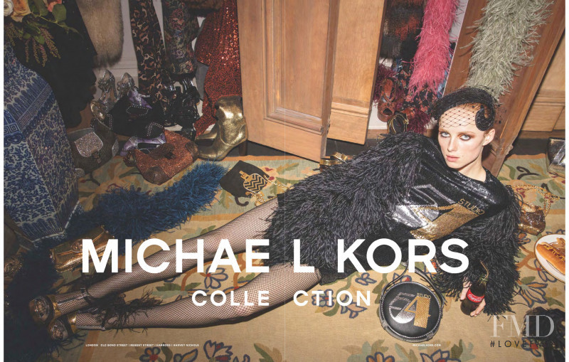 Rianne Van Rompaey featured in  the Michael Kors Collection advertisement for Autumn/Winter 2019