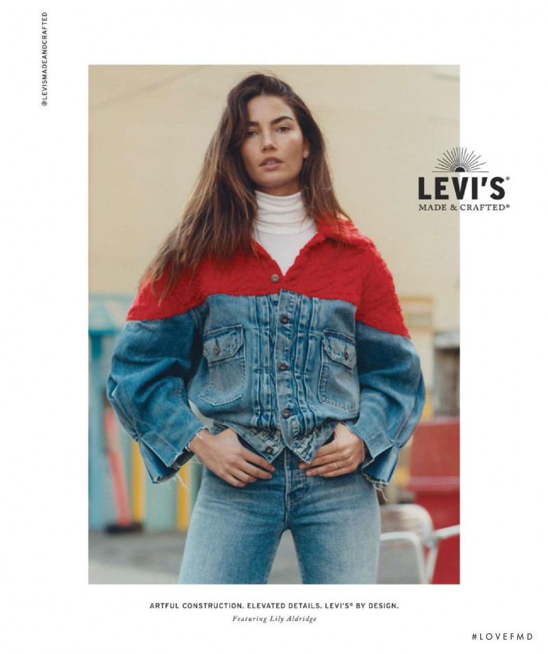 Andreea Diaconu featured in  the Levi’s advertisement for Autumn/Winter 2019