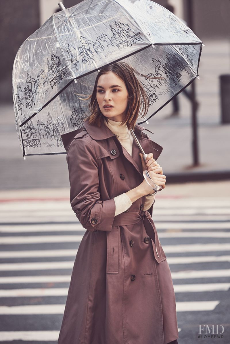 Laura Love featured in  the London Fog London Fog Fall 2018 advertisement for Fall 2018