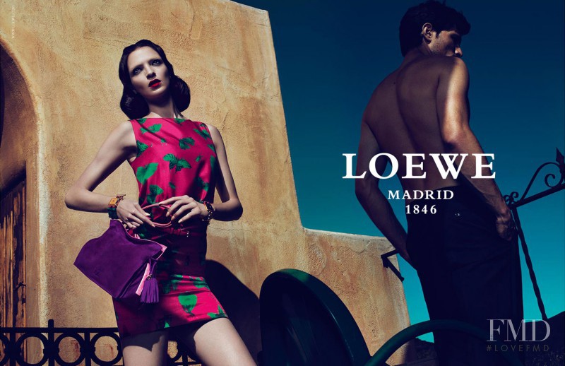 Mariacarla Boscono featured in  the Loewe advertisement for Spring/Summer 2011