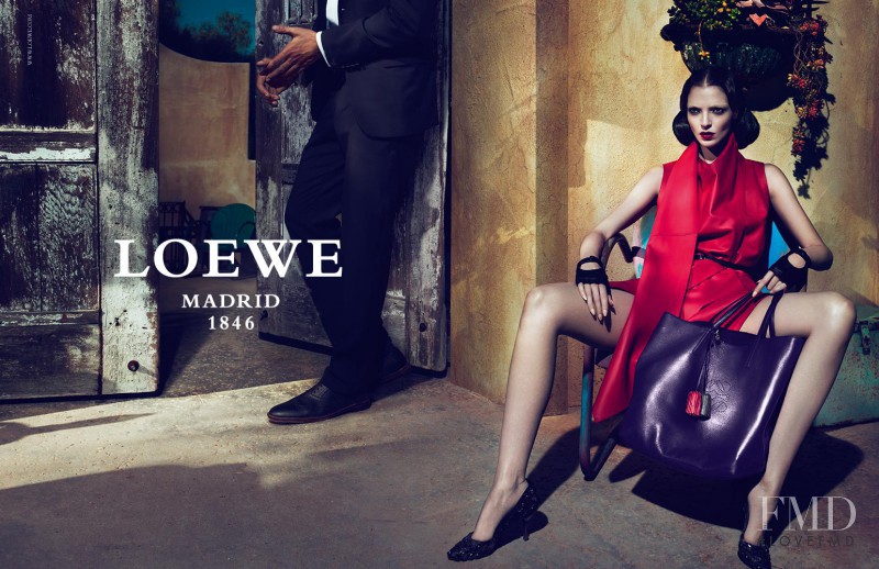 Mariacarla Boscono featured in  the Loewe advertisement for Spring/Summer 2011