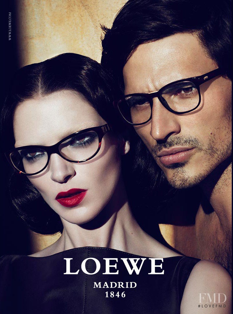 Mariacarla Boscono featured in  the Loewe advertisement for Spring/Summer 2011