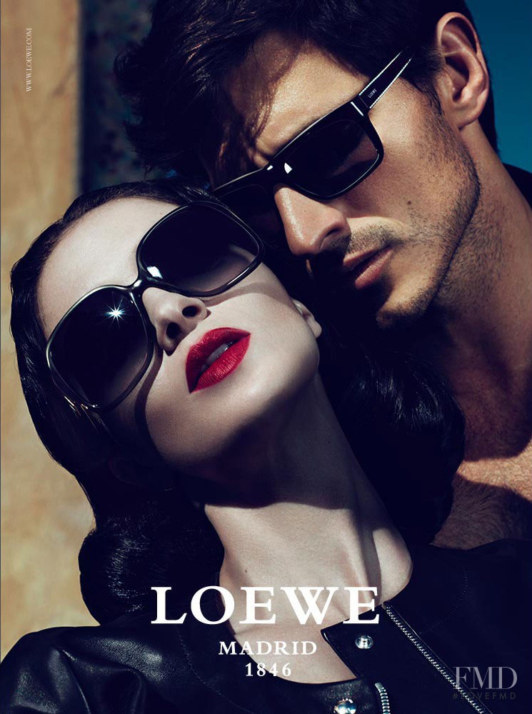 Mariacarla Boscono featured in  the Loewe advertisement for Spring/Summer 2011