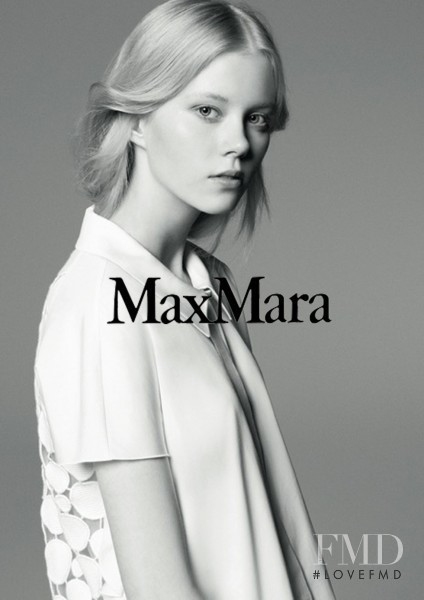 Amalie Schmidt featured in  the Max Mara advertisement for Autumn/Winter 2018