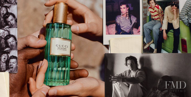 Mae Lapres featured in  the Gucci Fragrance advertisement for Autumn/Winter 2019