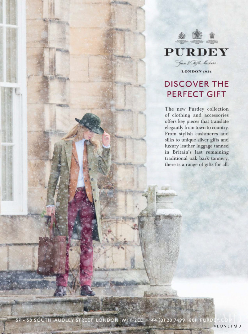 Purdey advertisement for Autumn/Winter 2018