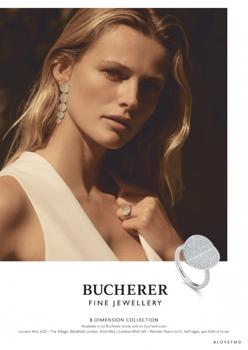 Edita Vilkeviciute featured in  the Bucherer B Dimension Collection advertisement for Autumn/Winter 2018