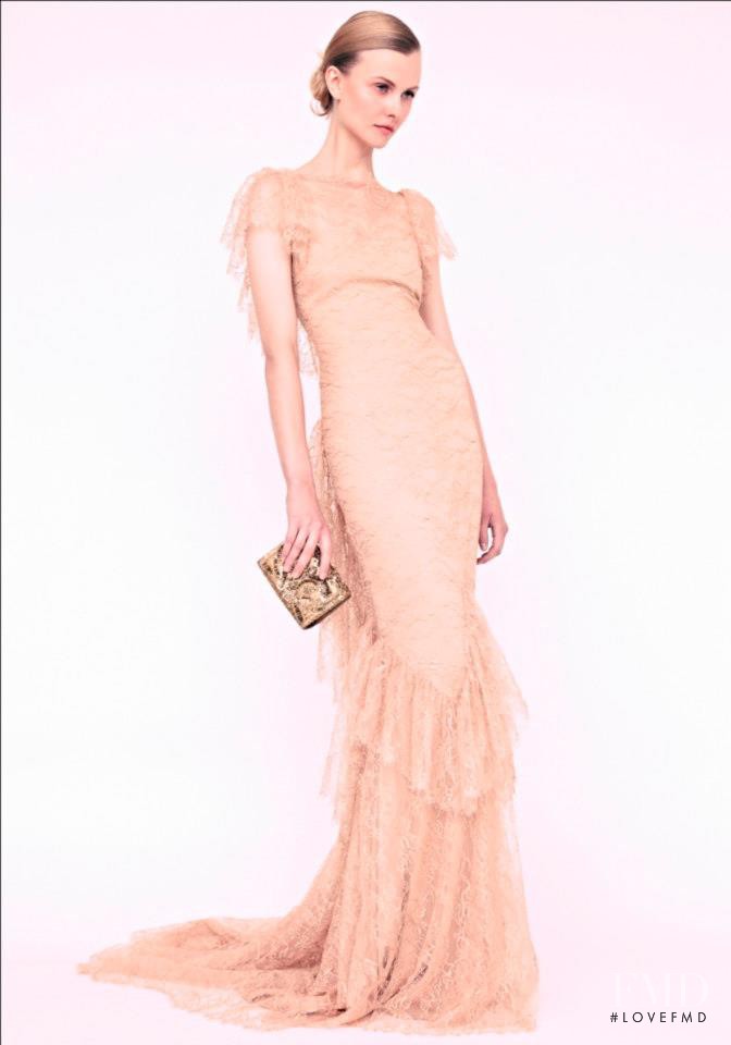 Kamila Filipcikova featured in  the Marchesa fashion show for Resort 2013