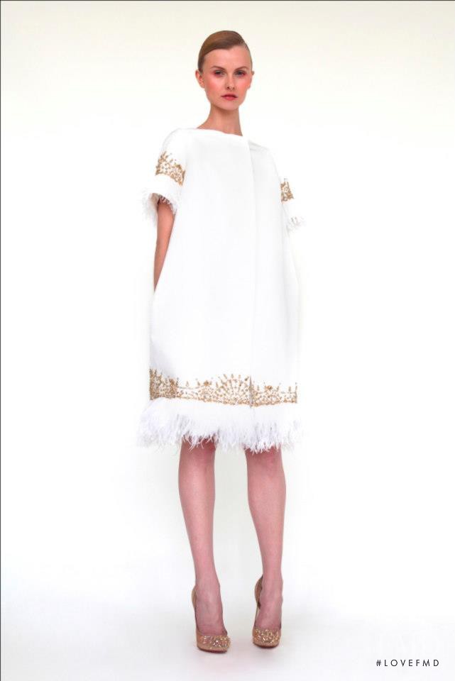 Kamila Filipcikova featured in  the Marchesa fashion show for Resort 2013