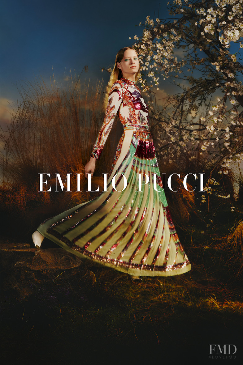 Kat Carter featured in  the Pucci Emilio Pucci F/W 2019 advertisement for Autumn/Winter 2019