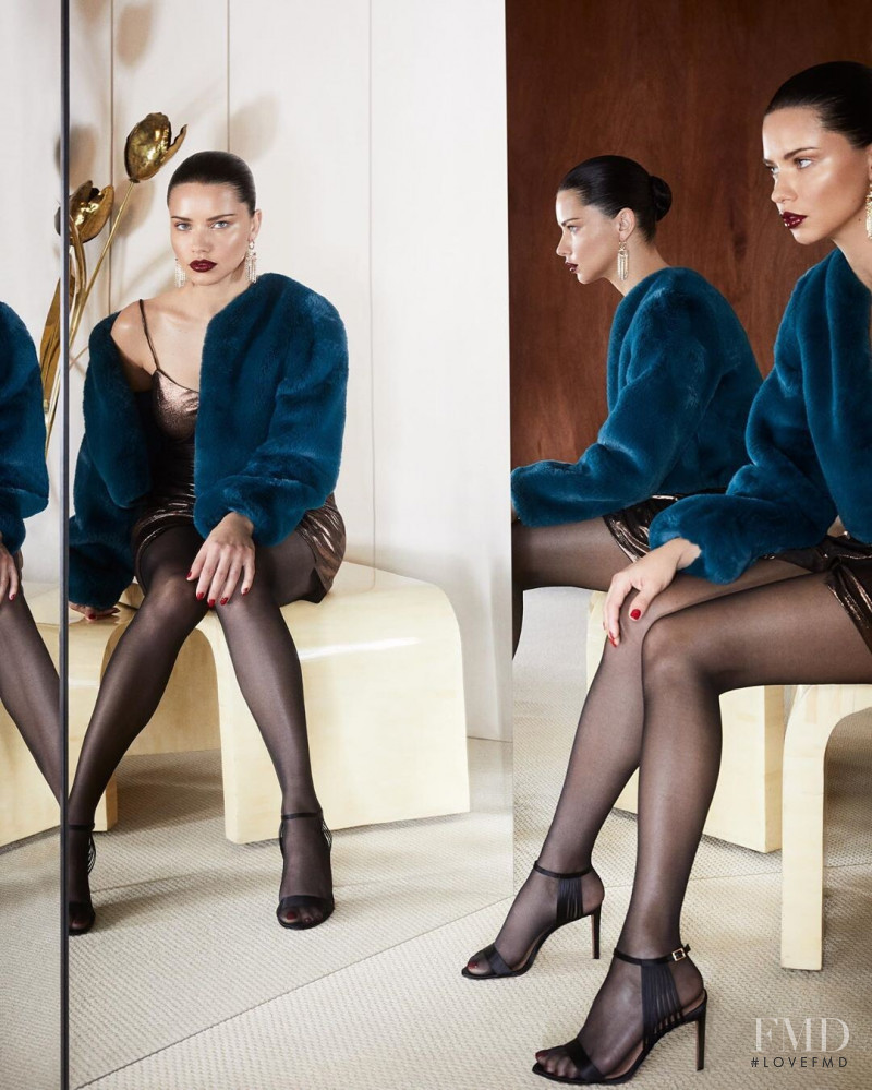 Adriana Lima featured in  the BCBG By Max Azria BCBG Max Azria Fall Winter 2019 advertisement for Autumn/Winter 2019