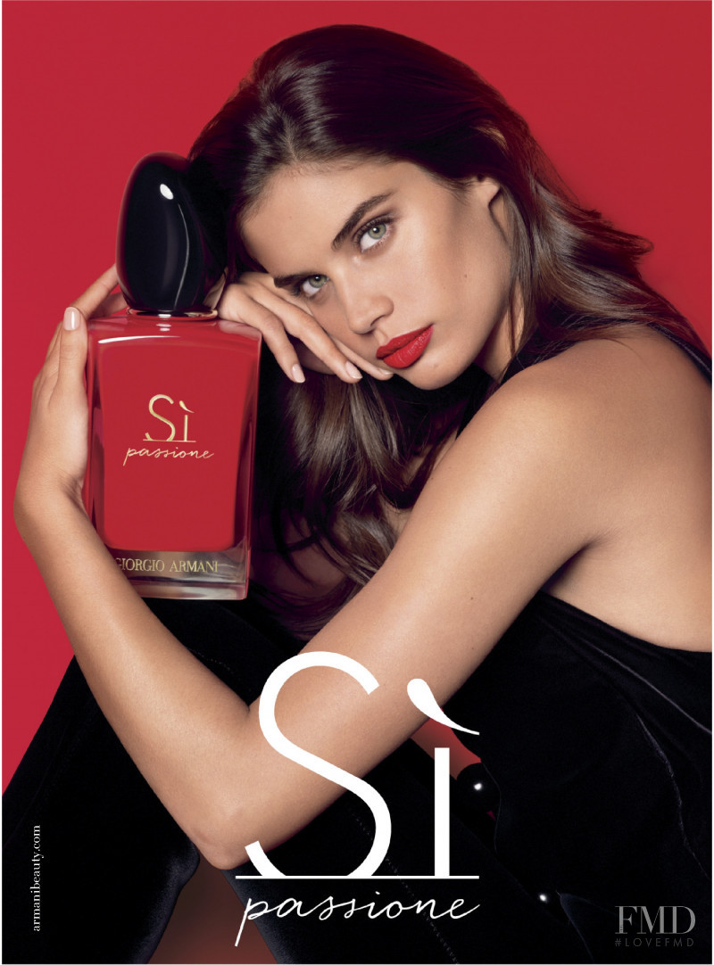 Sara Sampaio featured in  the Armani Beauty advertisement for Spring/Summer 2019