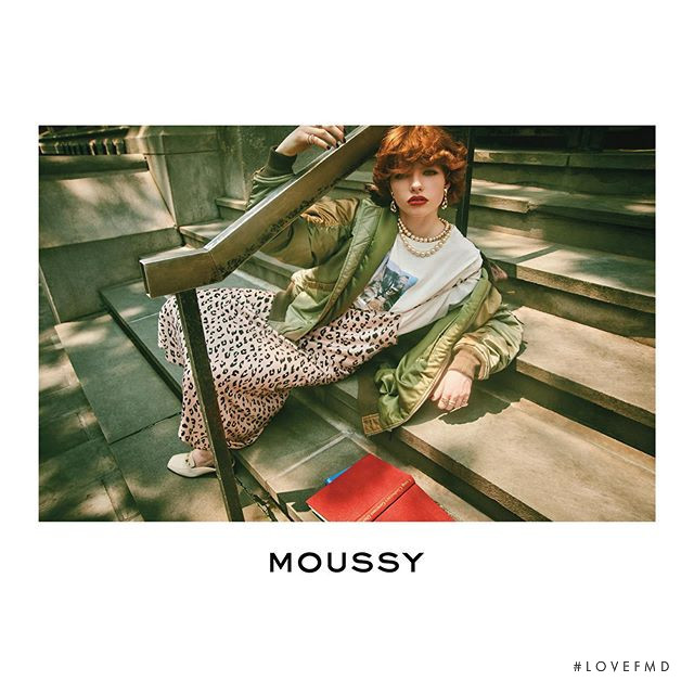 Edwina Preston featured in  the Moussy Moussy F/W 2019 advertisement for Autumn/Winter 2019